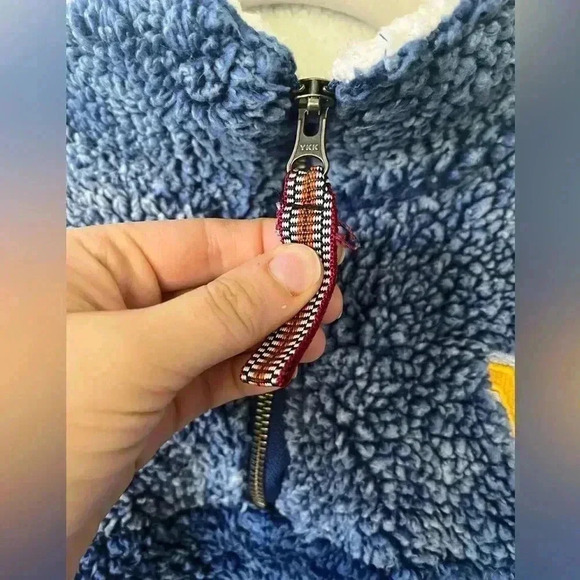 West Virginia Half Zip Sherpa Fleece Jacket Womens Size L - Picture 11 of 14